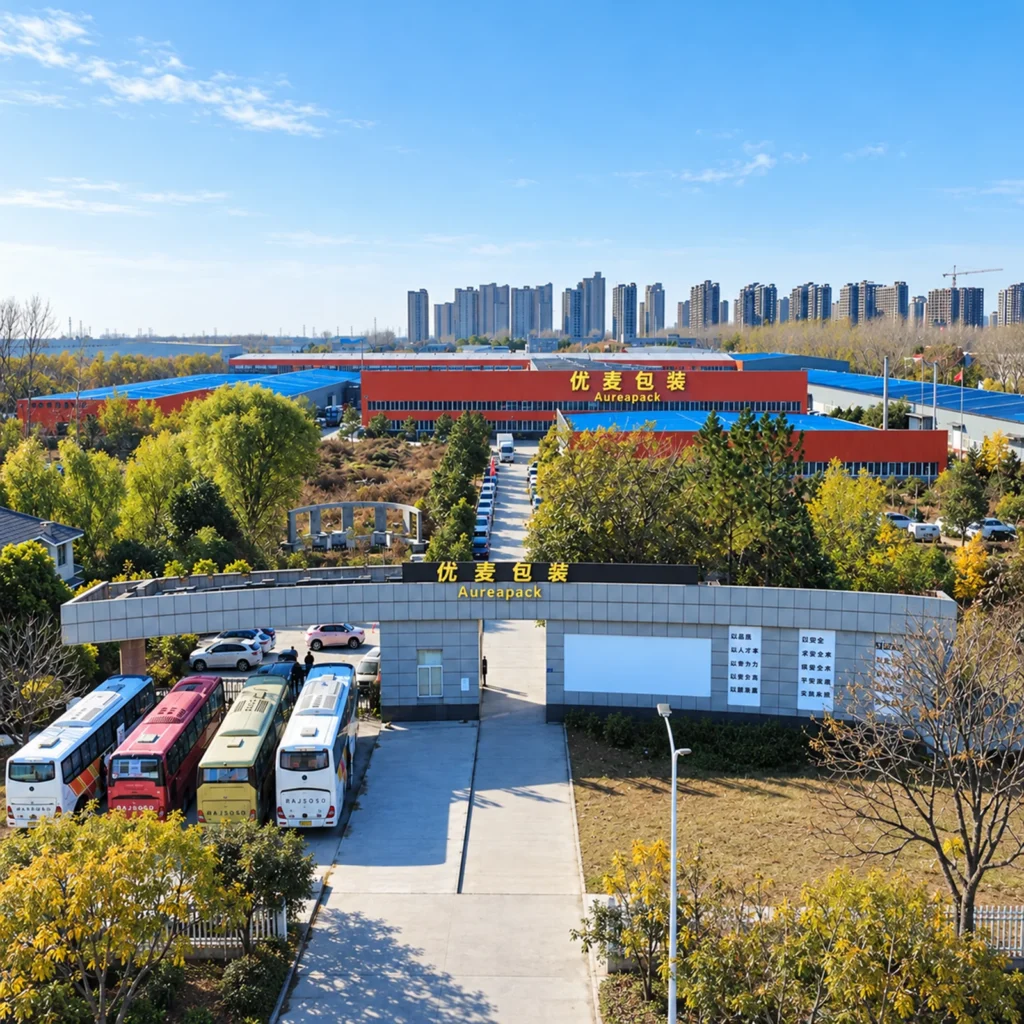 Henan Aureapack factory buildings and entrance