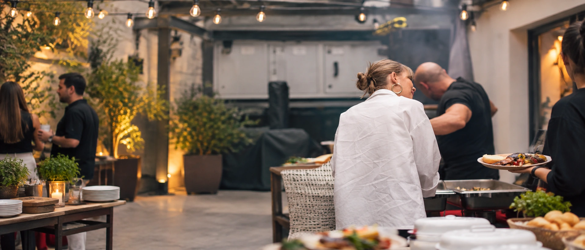 Events & catering — AI-extended original scene