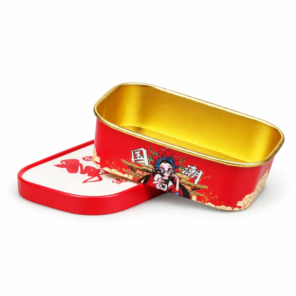 Gold Foil-Lined Rectangular Food Containers — product example