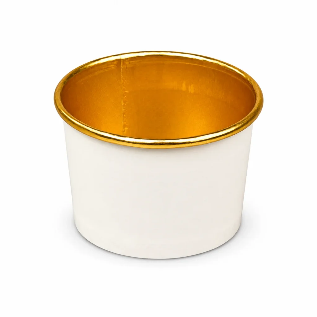 Gold Foil-Lined Paper Soup Containers — product example
