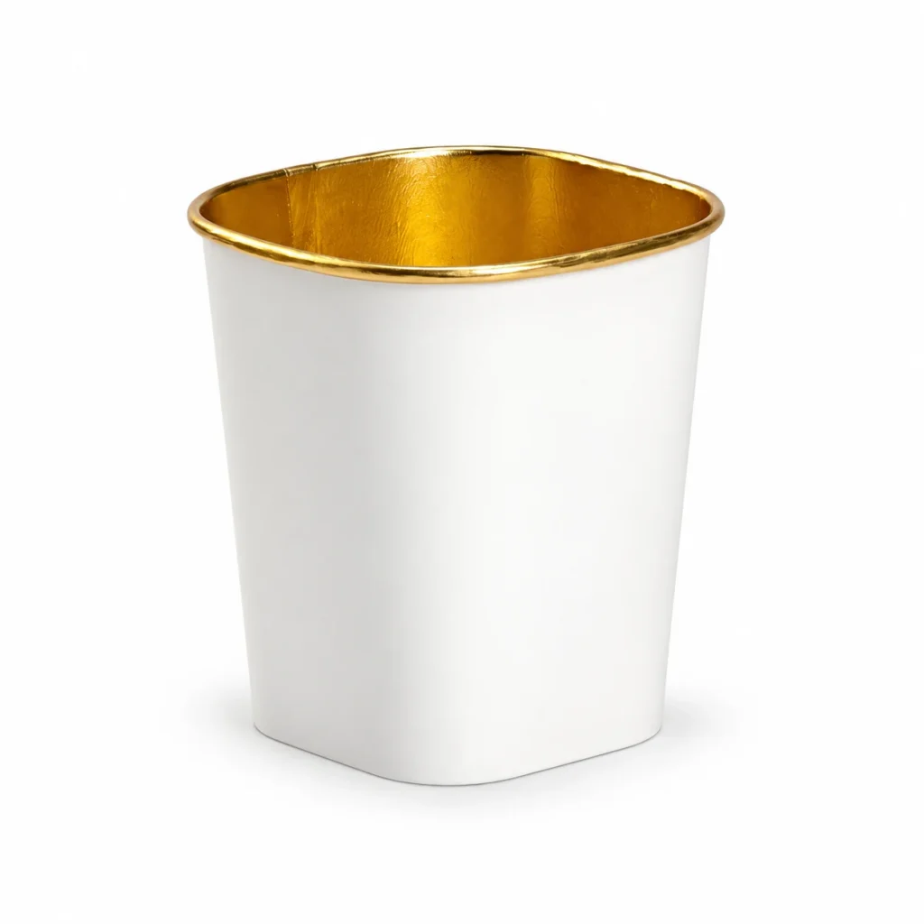 Gold Foil-Lined Square Food Cups — product example