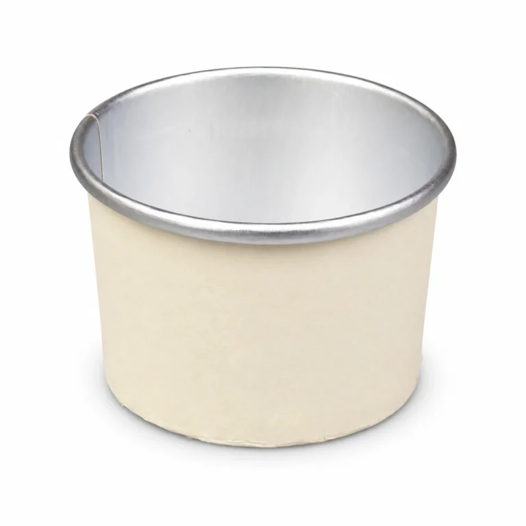 Silver Foil-Lined Paper Soup Containers